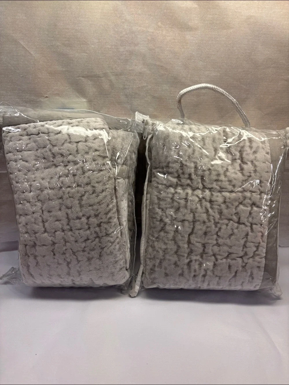 Set of 2 Donna Karan Home Hand Quilted Velvet King Shams